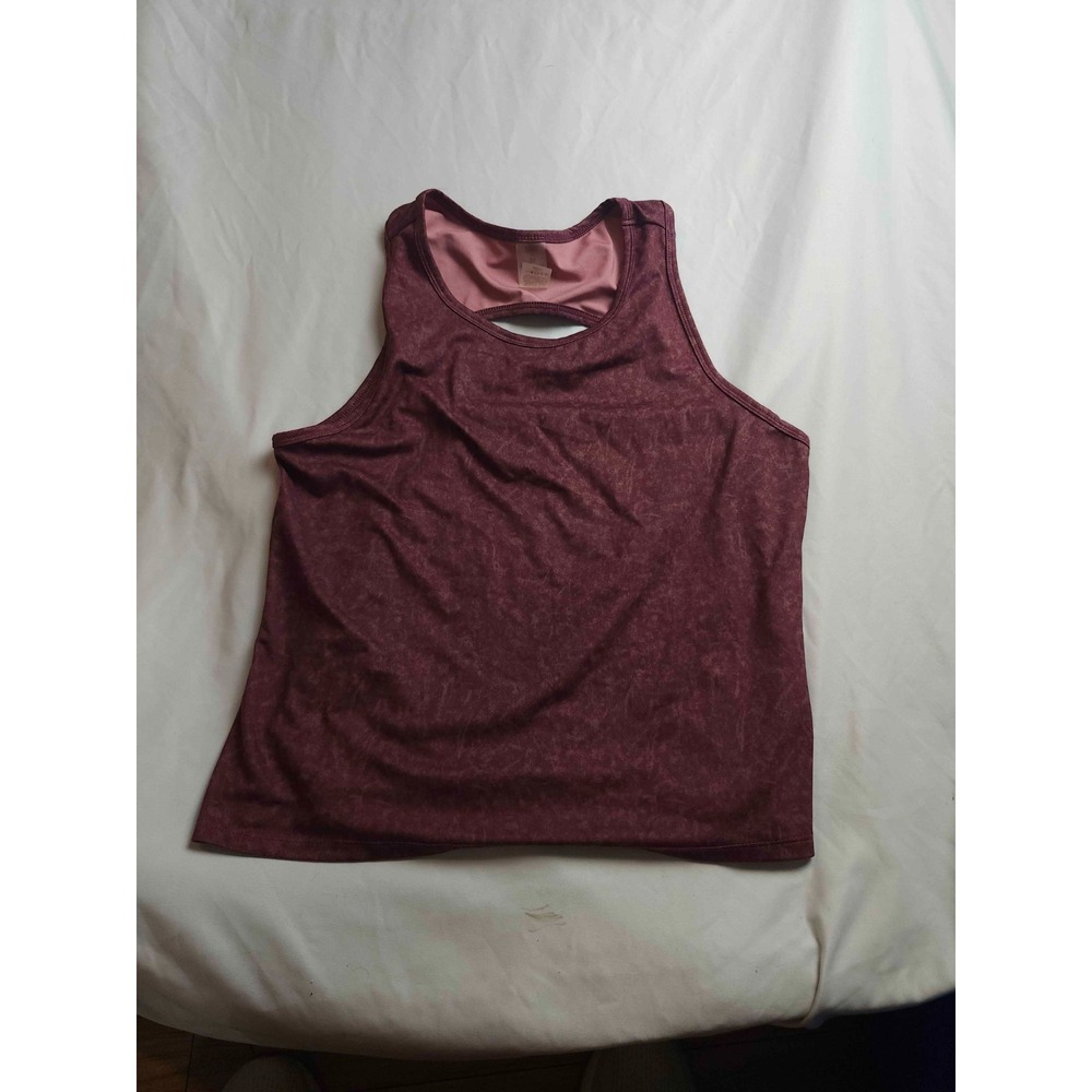 90 Degree By Reflex Athletic Tank Top Womens Medium‎ Purple Knit Workout Gym
